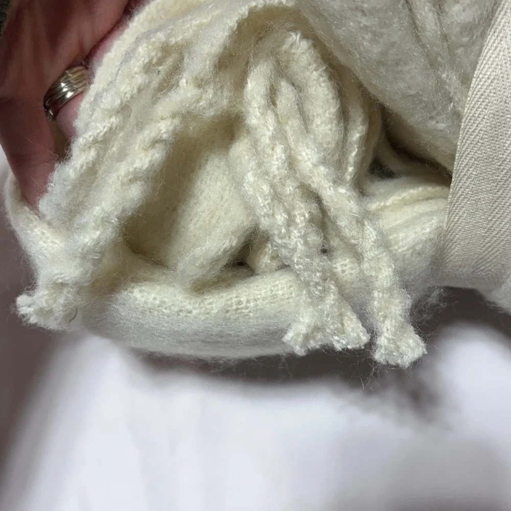 Dicks sporting goods cozy fringe striped blanket throw NWT - Picture 5 of 6